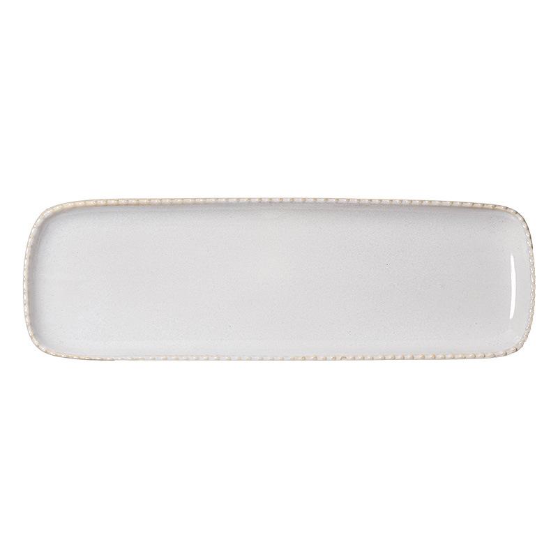 Plate Tray Household High-End Ceramic Fish Plate Creative Rectangular Plate Tableware Plate Sushi Special Plate