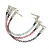 1/3Pcs Guitar Effect Pedal Patch Cable 6.35Mm Cord Low Noise Shielded Audio Cable Electric Guitar Color Braided Cable 15/30Cm