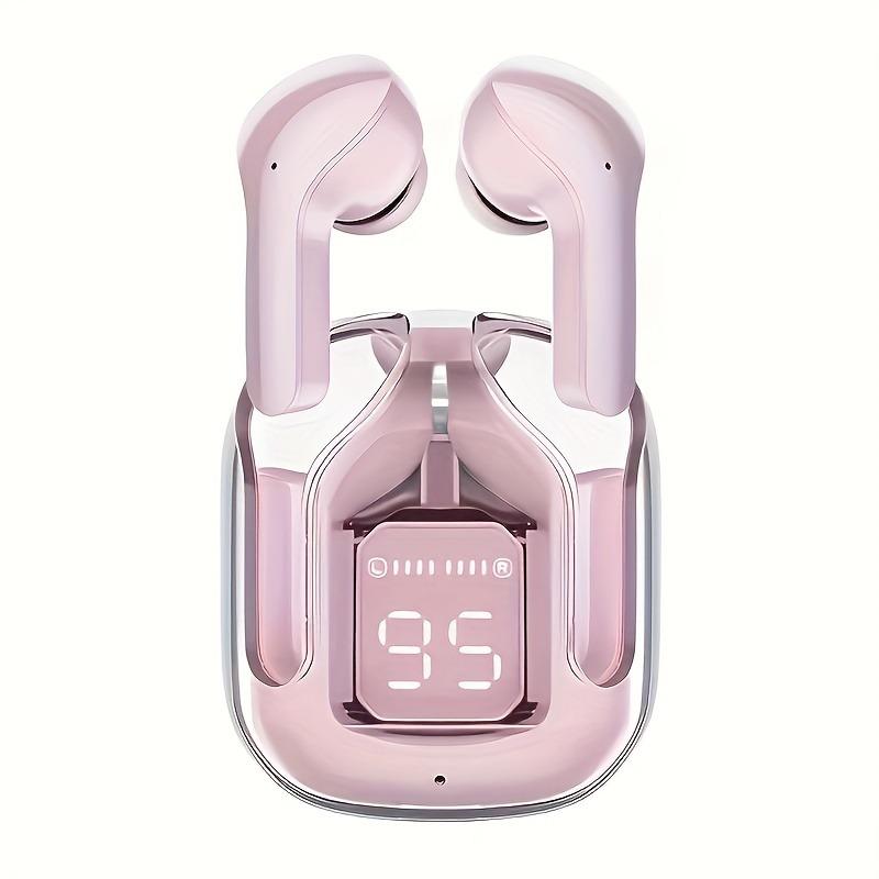 

Новая беспроводная уличная гарнитура-вкладыши TWS, беспроводные наушники, спортивная музыкальная игровая гарнитура 1pcs розовый