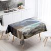 Seaside Scenery Tablecloth Natural World   Anti-Stain Waterproof Rectangular Kitchen Table Home Decoration