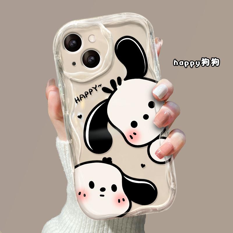 Applicable To Apple 14 Mobile Phone Case New Women's iPhone17promax Cute Cartoon Puppy 15/16 Soft Silicone