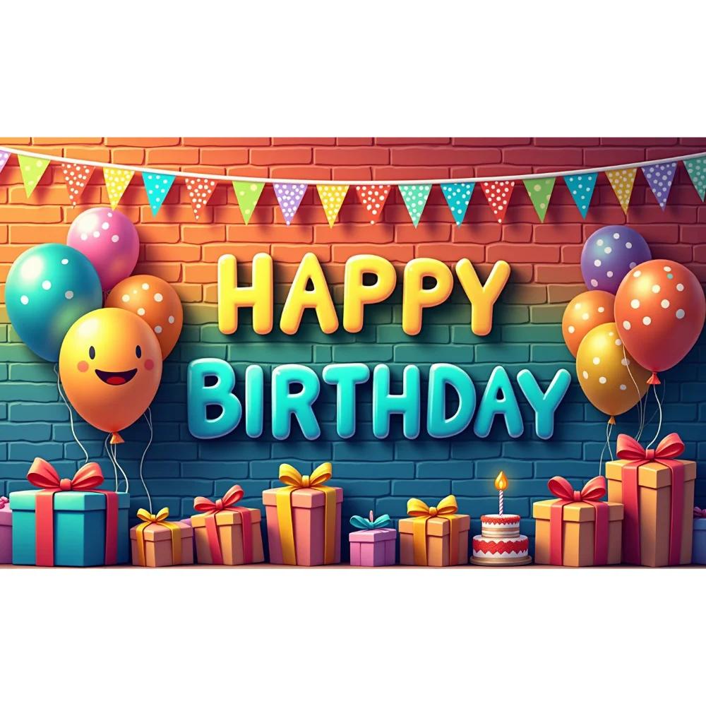 Graffiti Family Celebration Party Wall Decoration