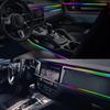 USB LED Car Ambient Lights App Remote Control Neon Light RGB Car Interior Decoration Acrylic Strips Atmosphere Lamp 64 Colors