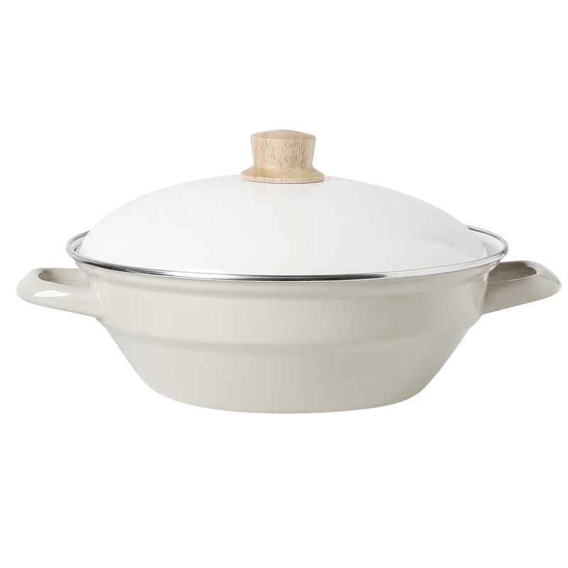 FUJIHORO Enamel Stepped Soup Pot