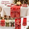 Christmas Table Runner with and 3D Print, Polyester Long Table Runner for Dining Room Decor, 180 33