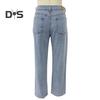Wide Leg Jeans for Women High Waist Stretchy Denim Pants with Pockets Casual Straight Leg Jean Trousers