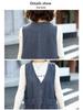 Women's Mid-Length Denim Vest Dress - 2022 Trendy Korean Style with Large Pockets for Spring and Autumn