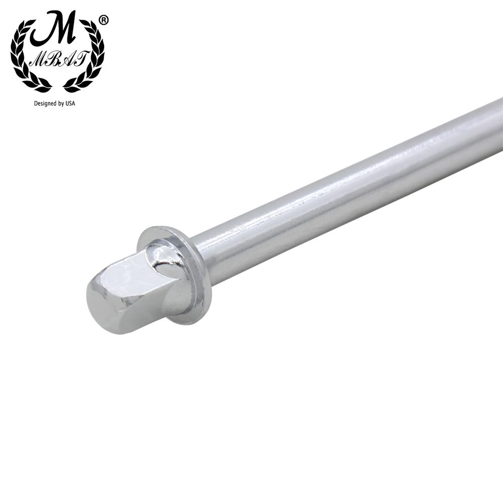 M MBAT 6pcs/set Shelf Drum Long Screws Shelf Drum Repair Tool Set Alloy Material Silver Long Screws Percussion Instrument Parts