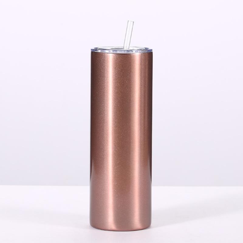 

20Oz Straight Cup Pro 304 Stainless Steel Vacuum Color Car Cup, Thermal Insulation And Cold Direct Drinking Cup 20oz коричневий