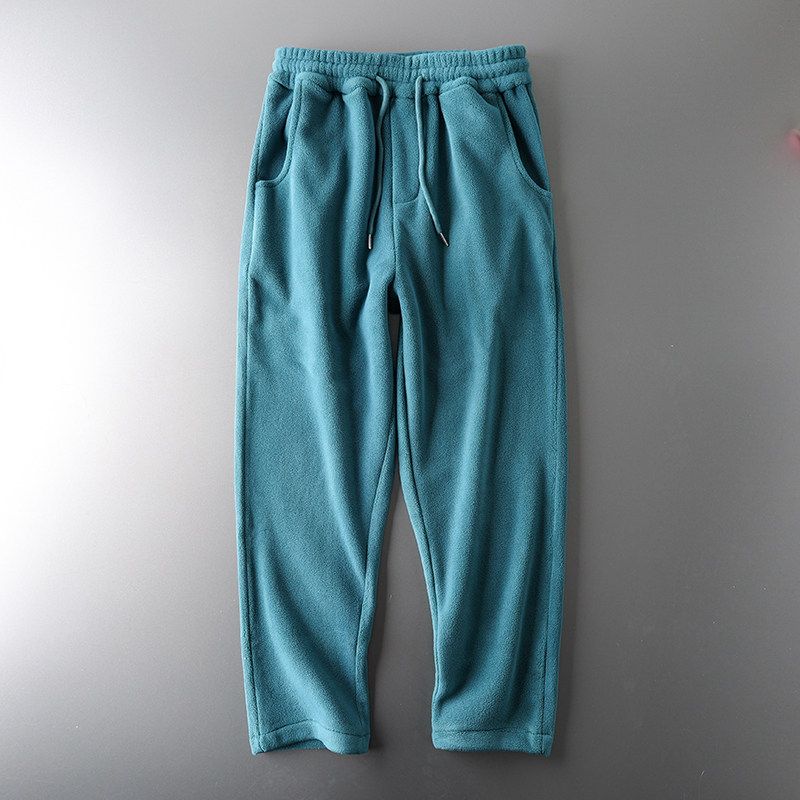 Double-Sided Polar Fleece Winter Thickened Straight Export Sweatpants