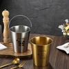 Portable 304 Stainless Steel Ice Bucket With Handle Beer Champagne Cooler Bucket Party Utensils French Fry Snack Bucket