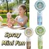 Type-C Rechargeable Mini Cooling Fan 3-Speed Wind Handheld Fan New Humidifier Fan  Summer