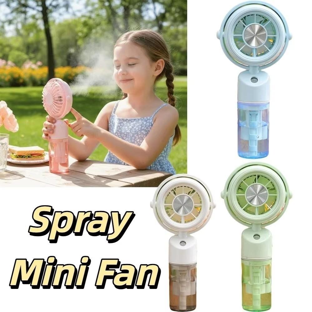 Type-C Rechargeable Mini Cooling Fan 3-Speed Wind Handheld Fan New Humidifier Fan  Summer