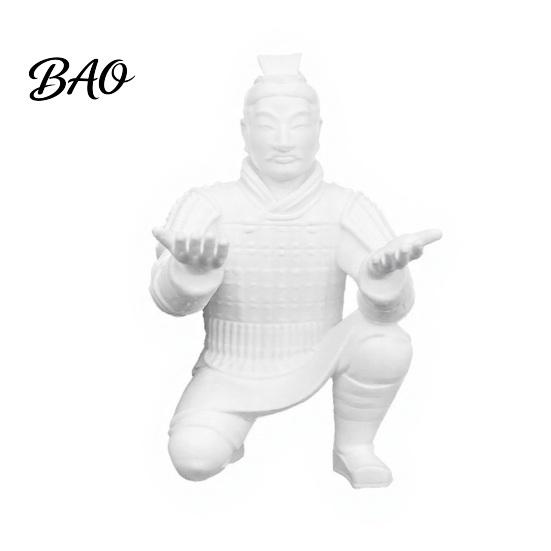 Artistic Desktop Decoration Terracotta Warrior Desk Decor, 3D Printed Soldier Pen Stand for Knight Holder Office, Creative Ancient Pencil Holder, Home
