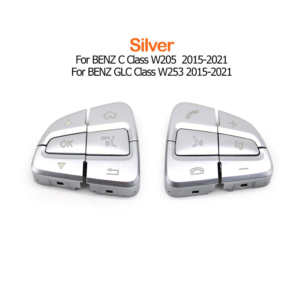 W205 W253 Car Steering Wheel Multi-Function Menu Control Switch Button Cover For BENZ C GLC Class C180 C220 GLC300 0999050200