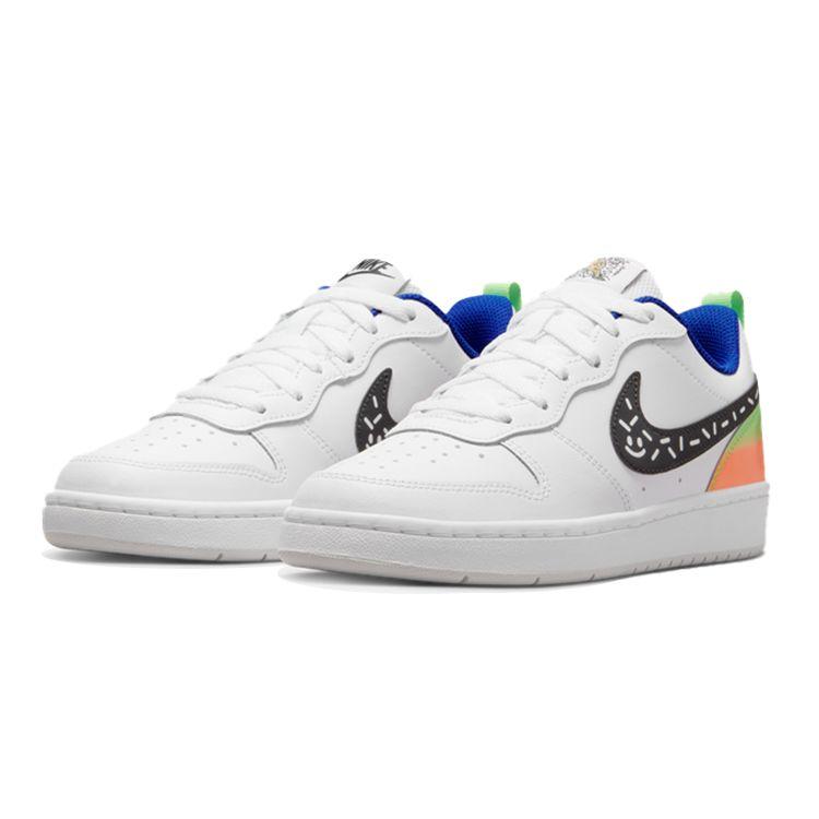 Nike Court Borough Low 2 GS Bílá Černá Photon Dust Dětské Tenisky DV1367-101