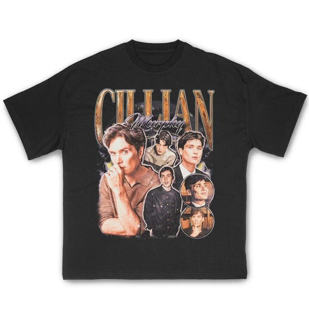 Ретро-футболка с графическим принтом CILLIAN MURPHY, Футболка для фанатов CILLIAN MURPHY S-5XL Унисекс S