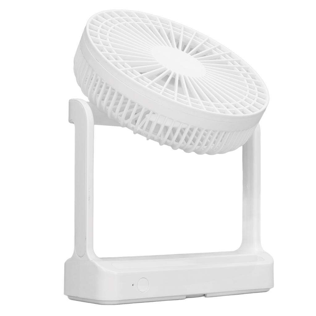 Portable Fan with Night Light Mini Desktop Fan Rechargeable Wall Mounted Hanging Fan for Home