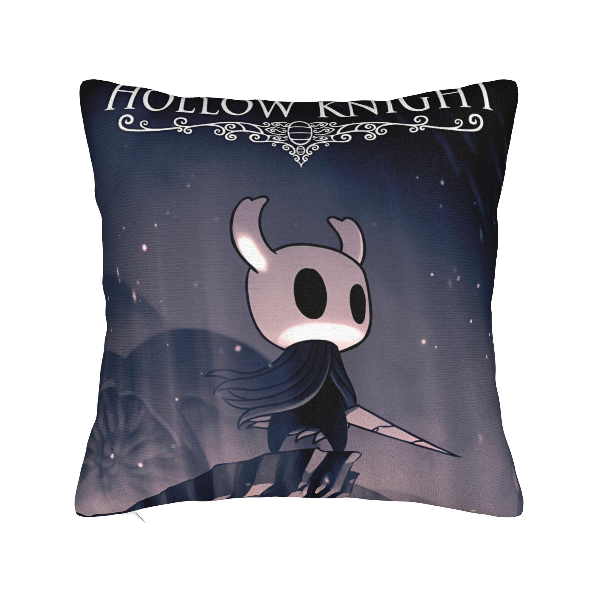 

Decorative Pillow Cover Hollow Knight Funny Games Accessories Seat Pillow Case Cover Zipper Multiple Sizes 12x12Inch