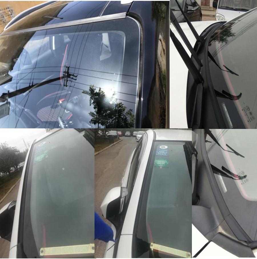 5M Car Windshield Waterproof Seal Edge Trim Rubber Soundproof Weatherstrip Black