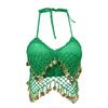 Tassel Latin Dance Top Shiny Stage Performance Top Charming Belly Dance Bra  Festivals