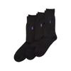 Ralph Lauren Unisex Adult Mercerised Cotton Crew Socks (Pack of 3)