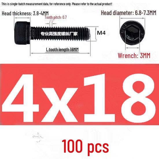 High-Strength Grade 12.9 Internal Hex Head Screws M1.4-M20