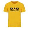 New Summer The World Is Flat Engine T Shirt Short Sleeve Custom T-shirts New Style Men O-neck Cotton T Shirts Fashion Streetwear