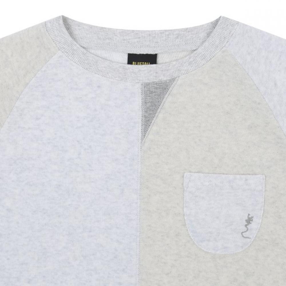 BlueTail Color Block CuT Tery Raglan S S T ShirT azc2TS01lg