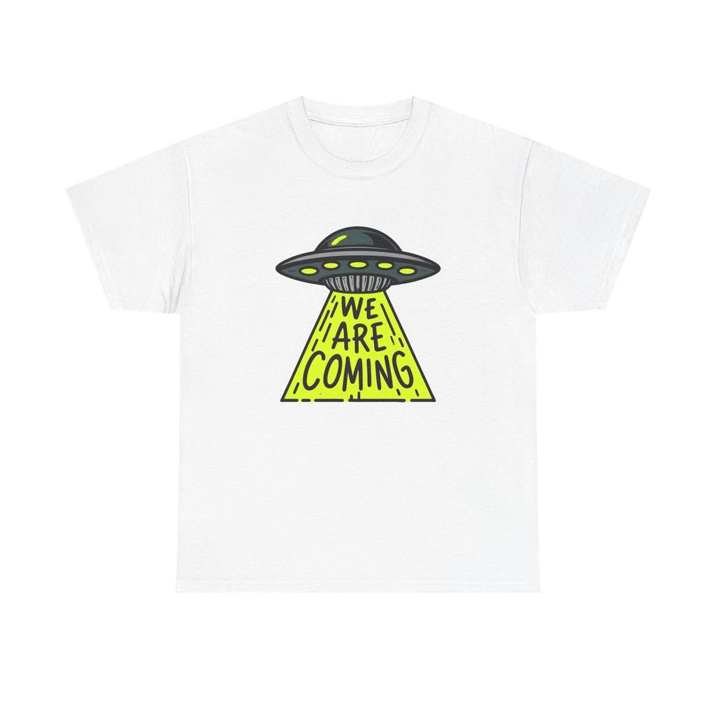 We Are Coming Aliens Graphic T Shirt Unisex Heavy Cotton Tee