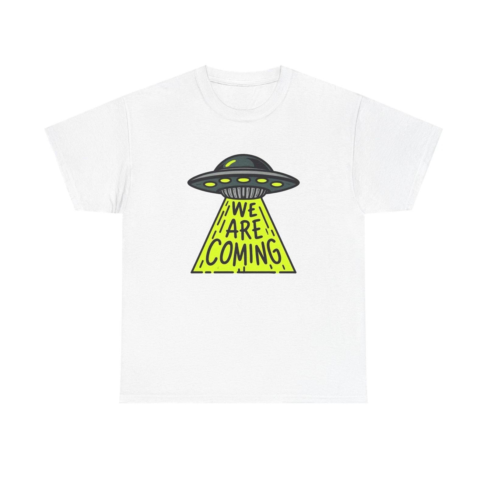We Are Coming Aliens Graphic T Shirt Unisex Heavy Cotton Tee 3XL