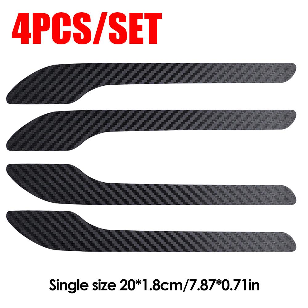24/12/4pcs Car Door Handle Sticker Automatic Handlebar Protective Film PVC Anti-scratch Decorative Decal for Tesla Model 3/Y