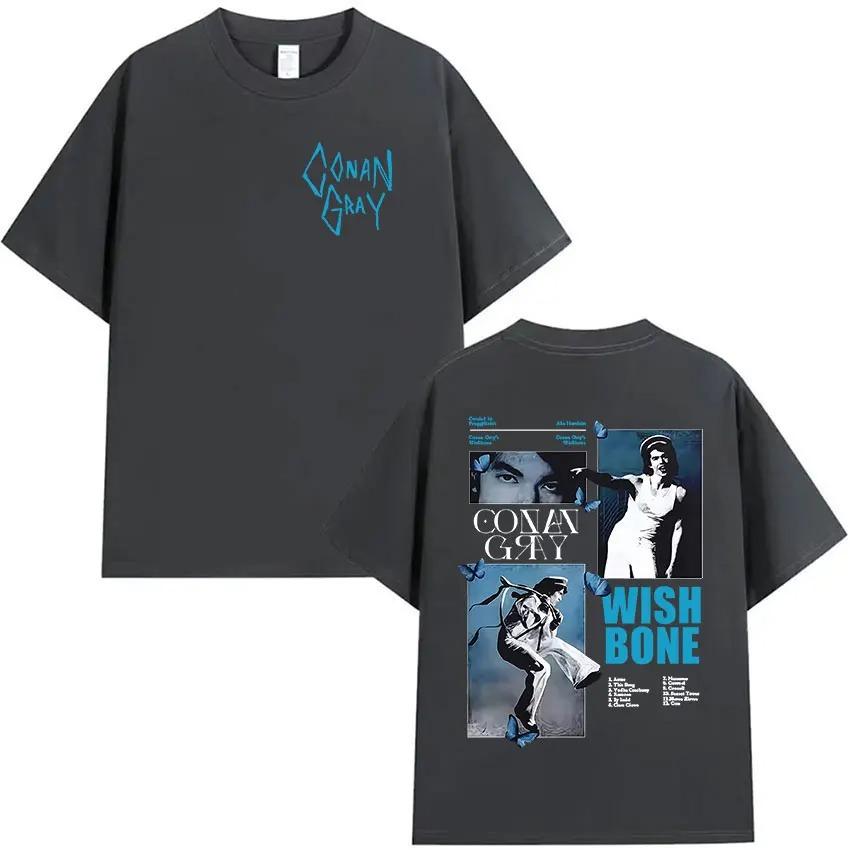 

Conan Gray Wishbone Tour Album Graphic TShirt Unisexs HipHop Pop Vintage Style Short Sleeve Cotton TShirt Unisex Streetwear 4XL