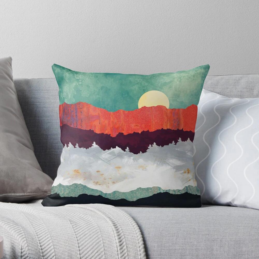 Bedroom Living Room Sofa Bed Decoration Abstract Landscape Pattern Home Pillow Cover Cushion