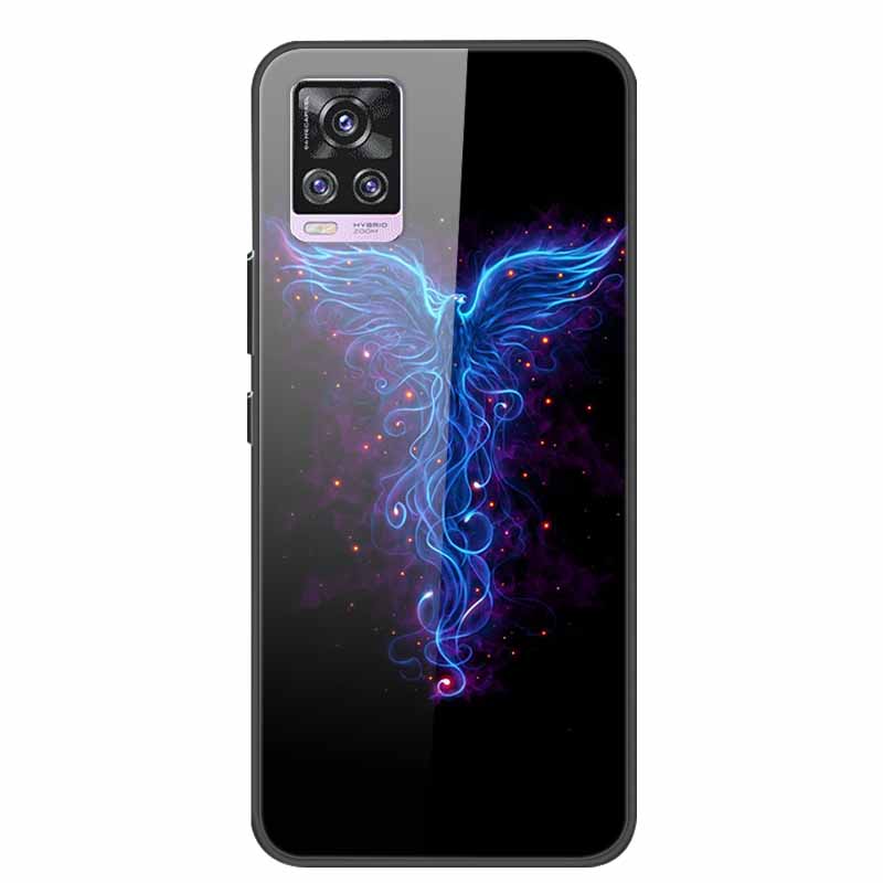 For Vivo V20 Pro Phone Case V 20 Pro Soft Bumper Tempered Glass Hard Back Covers Cases For Vivo V20 Pro Case 6.44" Coque Fundas