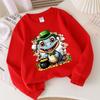 Kids Crewneck Long Sleeve Sweatshirt,Crocodile Leprechaun Gold Pot Butterfly Clover Print