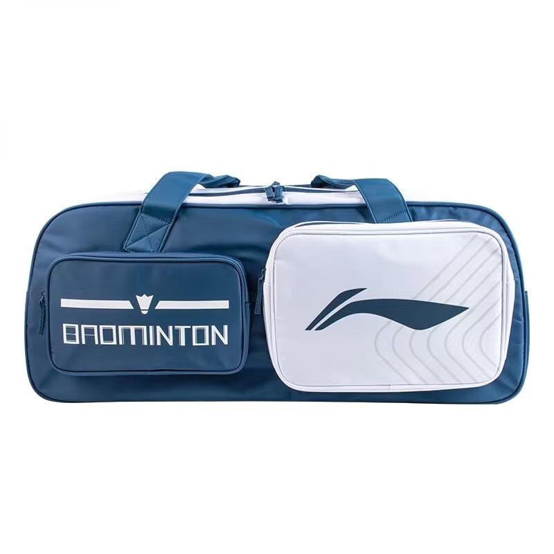 Li-Ning Large Capacity Multifunctional Portable Nylon Gym Bag Unisex bags ABJT055-2 ABJT055-2 Blue White