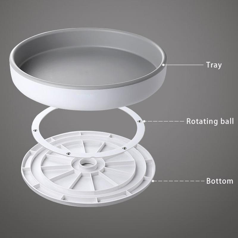Multi-function 360 Rotating Seasoning Storage Rack Shelf Rotating Spice Rack Non-slip Waterproof Kitchen Organizer Accessories