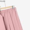 ZANZEA Completi da Donna Due Pezzi Casual: Top a Gilet Senza Maniche e Pantaloni Lunghi