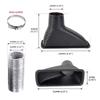 1Pcs Universal Car Front Bumper Admission Air Turbo Air Intake Pipe Kit Abs Turbine Inlet Kit Pipe Air Funnel Carbon Fiber Look