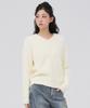 CHASECULT Women'S V-Neck Winged Sweater - Ivory