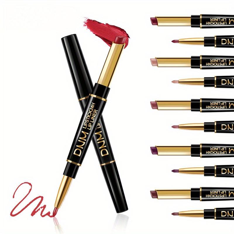 Chestnut Nude Brown Lip Liner and Lipstick Set Kit for Women Matte Lips Kit with Lip Liner Lip Stains Long Lasting Waterproof