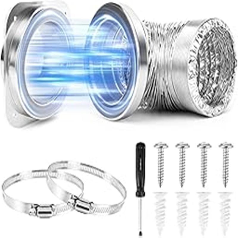 DVC-180 Magnetic Clamp Dryer Exhaust Hose Connection Kit Air-Tight Sealed Dryer Exhaust Hose Connection Kit Easy-Clean Quick-Release Coupling