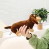 25CM Kawaii Dessin Animé Simulation Teckel Anime Animal en Peluche Jouet pour Enfants Mignon Chien Poupée Faite à la Main Cadeau de Festival