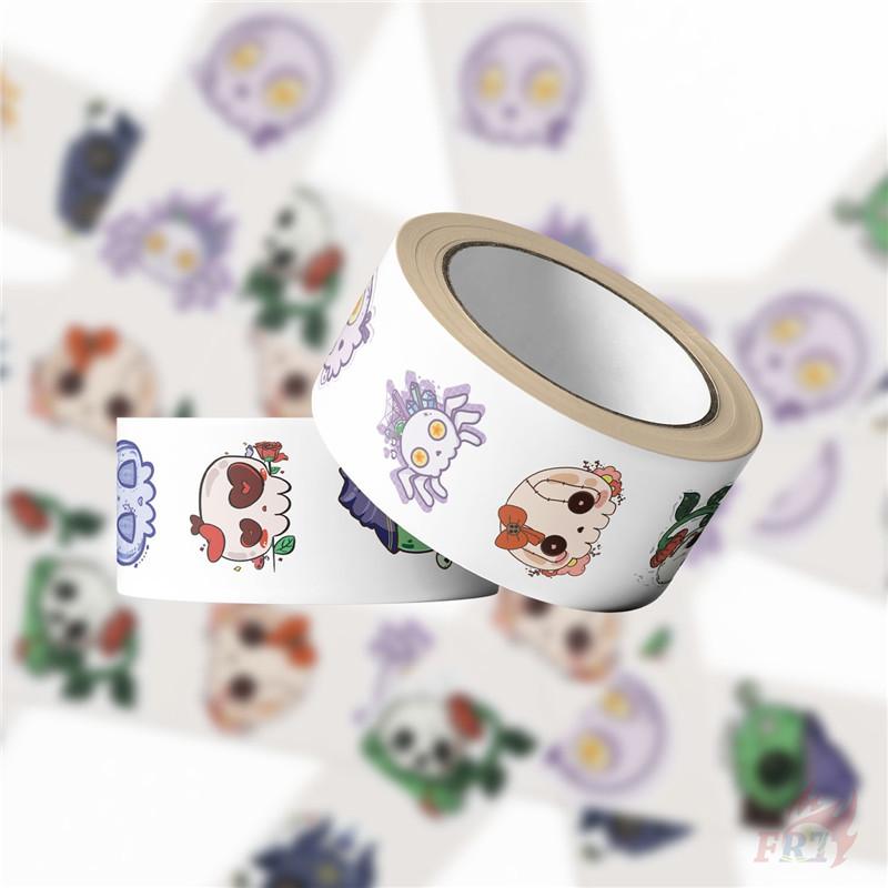 500Pcs/Roll Groovy Skull Kids Rewards Stickers - DIY Scrapbooks Album Decor Sealing Label Decals