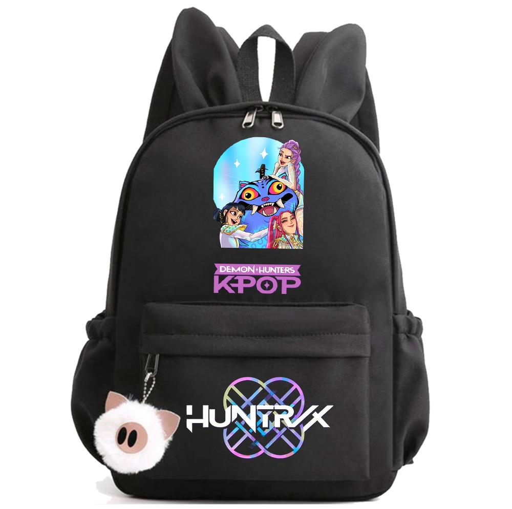 

Anime Cartoon Demon Hunters Printed Backpack for Teenger Children Student Schoolbag Girl Kid Gift Women Large Capacity Waterproof Travel Bag