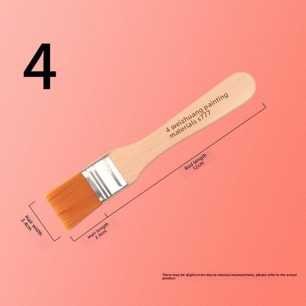 Wood Handles Hair Painting Brush Practical Nylon Clean Brush New BBQ Brush  Art Supplies