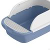 Cat Toilet Sand Box Litter Tray Semi Enclosed Easy Clean Anti Splashing for Travel Supplies
