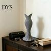 Home Decor Vase 2Pcs 3D Printed Fishtail Dress Decorative Flower Holder Office Indoor Plant Living Room Bedroom Table Shelf Gift for Housewarming