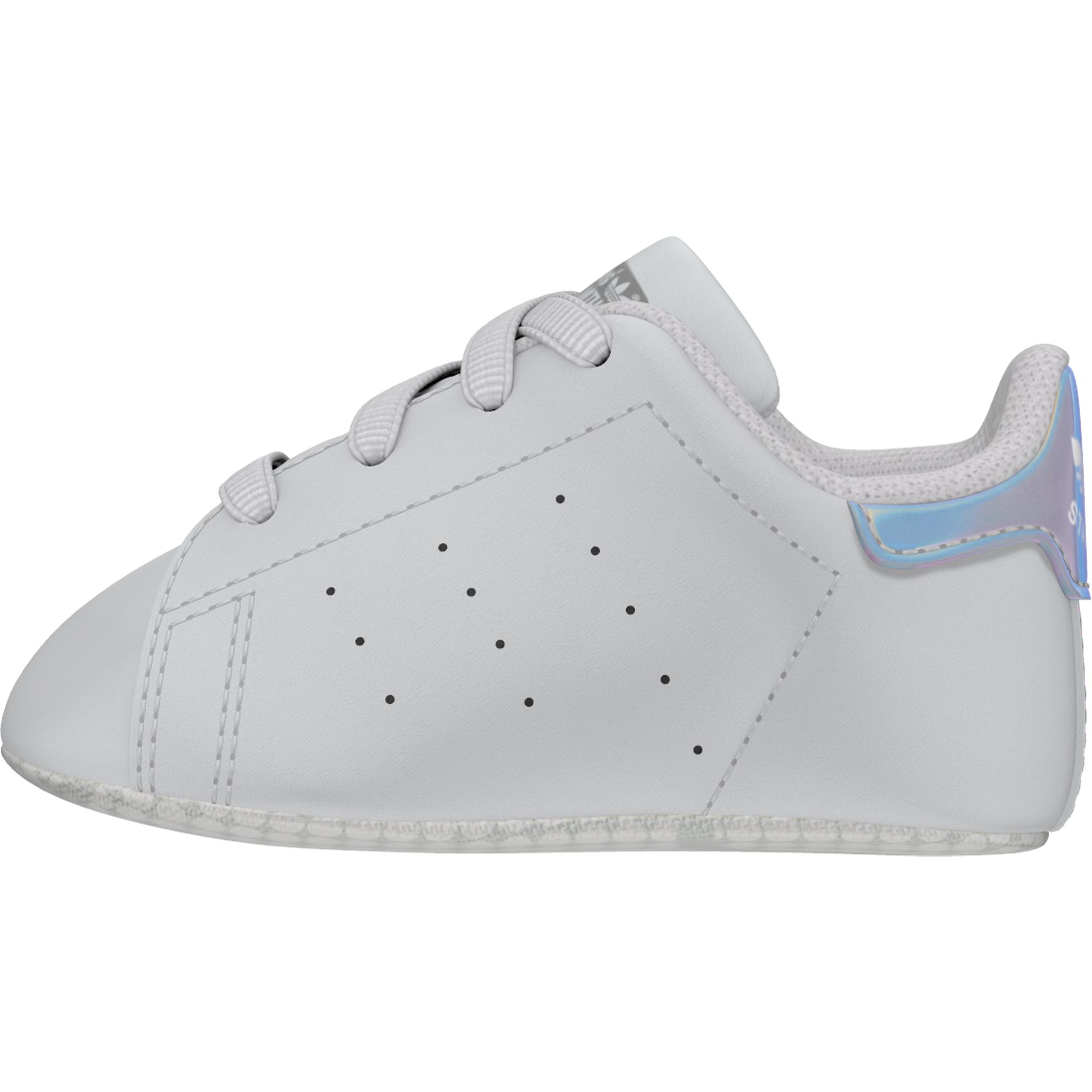 

Серебряный детский бокс Adidas Stan Smith 20 / Серебристый / Кожа 20
